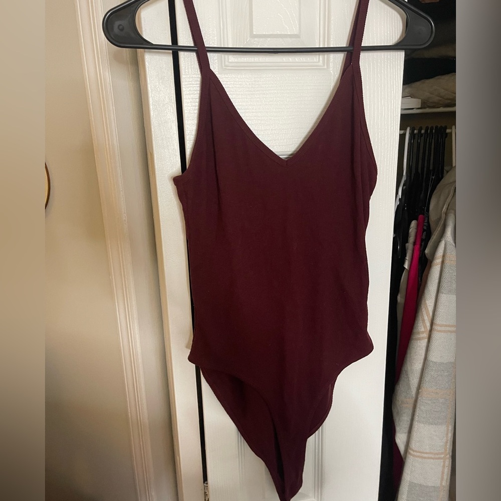 Maroon bodysuit